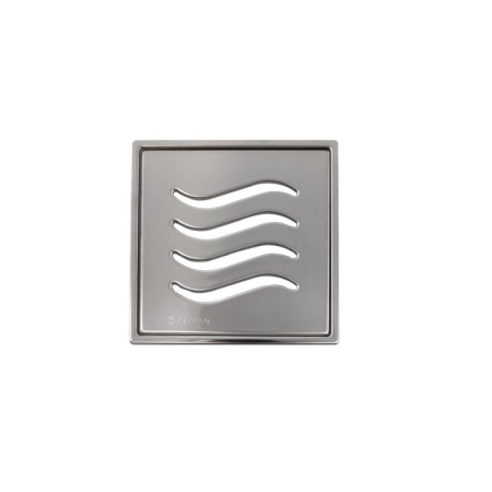 Точечный трап 150х150 мм Confluo Standard Tide 4 Mask, металл с перфорацией Tide (Волна), с рамкой C