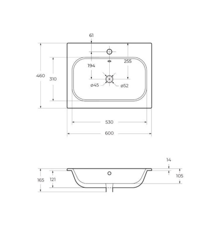 Шкаф подвесной CEZARES ECO-1500-2A-SC-BL