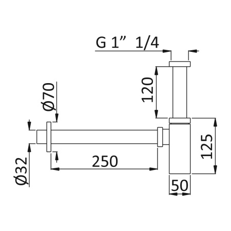 Сифон для раковины CEZARES CZR-B-SMQ-BIO