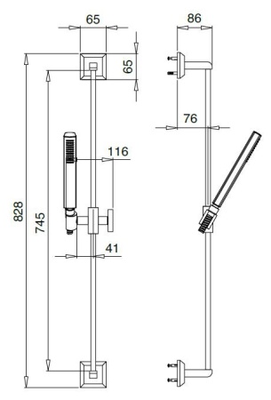 Душевой гарнитур Cezares LEGEND-SD-03/24
