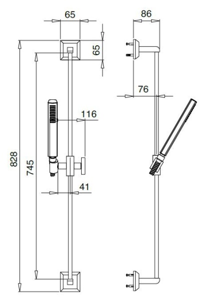 Душевой гарнитур Cezares LEGEND-SD-03/24 Душевой гарнитур Cezares LEGEND-SD-03/24