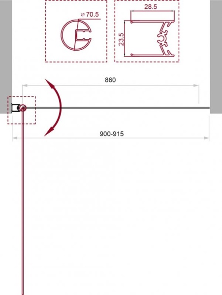ДУШЕВАЯ ШТОРКА НА ВАННУ BELBAGNO UNO-V-1 UNO-V-1-90/150-C-Cr ДУШЕВАЯ ШТОРКА НА ВАННУ BELBAGNO UNO-V-1 UNO-V-1-90/150-C-Cr