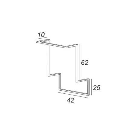 Колонна подвесная с одной распашной дверцей и выдвижным ящиком, 35x32x150 Cezares 55183