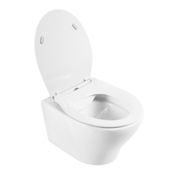 Унитаз подвесной с сиденьем BelBagno ACQUA + Система инсталляции для унитазов с кнопкой смыва BB006- Унитаз подвесной с сиденьем BelBagno ACQUA + Система инсталляции для унитазов с кнопкой смыва BB006-