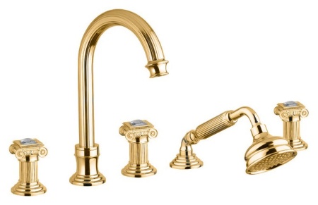 Смеситель на борт ванны с выдвижным душем и переключателем CEZARES OLIMP-BVD OLIMP-BVD-02-O Смеситель на борт ванны с выдвижным душем и переключателем CEZARES OLIMP-BVD OLIMP-BVD-02-O