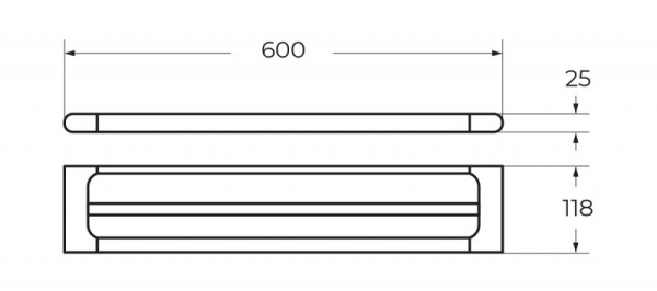 Полотенцедержатель двойной подвесной ART&MAX AM-3948AL Полотенцедержатель двойной подвесной ART&MAX AM-3948AL