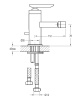 Смеситель для биде CEZARES SIESTA-F-BS-01-W0