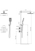 Душевая система с термостатом AltroBagno Aperto 040104 NeOp
