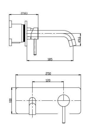 Смеситель для раковины BelBagno ETNA ETN-BLVM-IN