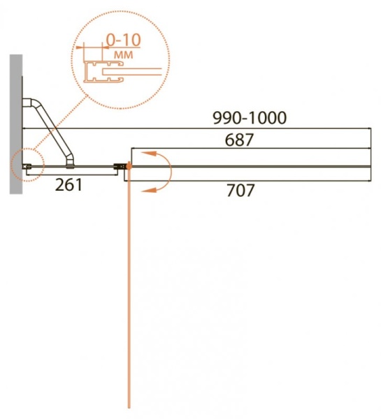 Шторка на ванну CEZARES RELAX-V-11 RELAX-V-11-100/140-C-Bi Шторка на ванну CEZARES RELAX-V-11 RELAX-V-11-100/140-C-Bi