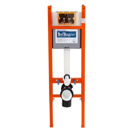 Унитаз подвесной с сиденьем BelBagno ONDA + Система инсталляции для унитазов с кнопкой смыва BB014-S Унитаз подвесной с сиденьем BelBagno ONDA + Система инсталляции для унитазов с кнопкой смыва BB014-S