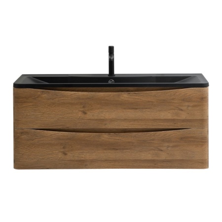 Раковина из искусственного камня BelBagno BB1200/455-LV-ART-ALR-NERO, чёрная матовая