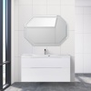 Раковина из литьевого мрамора, 1100x450x150 BelBagno BB1100/450-LV-MR-PR