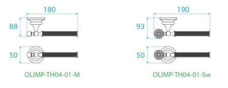 Держатель для туалетной бумаги Cezares OLIMP-TH04-03/24-M