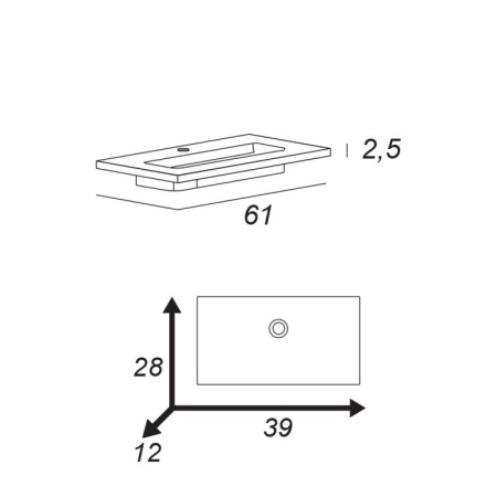 Колонна подвесная с одной распашной дверцей и выдвижным ящиком, 35x32x150 Cezares 55183