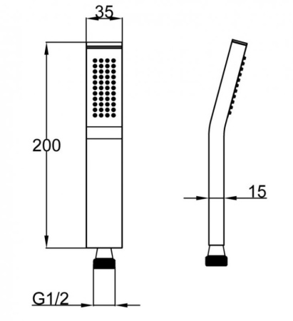 Ручной душ BelBagno ARLIE ARL-D1C-CRM Ручной душ BelBagno ARLIE ARL-D1C-CRM