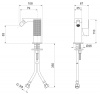 Смеситель для биде однорычажный без донного клапана Cezares PRIZMA-BSM1-02-W0
