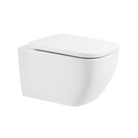 Унитаз подвесной безободковый c сиденьем BelBagno ALPINA BB10100CHR/SC Унитаз подвесной безободковый c сиденьем BelBagno ALPINA BB10100CHR/SC