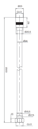 Душевой шланг AltroBagno SH 071102 Cr Душевой шланг AltroBagno SH 071102 Cr