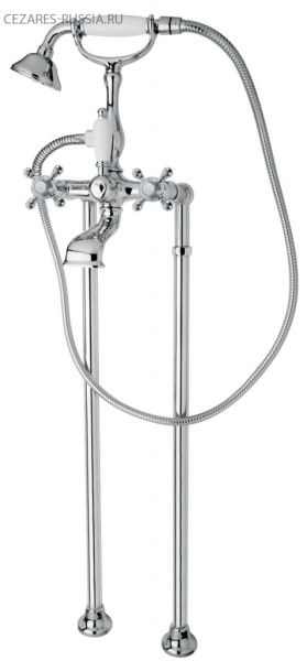 Напольный смеситель для ванны с ручным душем Cezares GOLF-VDP-03/24-M