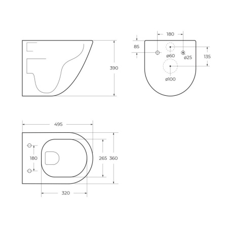 Чаша подвесного безободкового унитаза Belbagno со смывом TORNADO BelBagno AMANDA-TOR BB051CH-TOR-FC Чаша подвесного безободкового унитаза Belbagno со смывом TORNADO BelBagno AMANDA-TOR BB051CH-TOR-FC