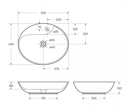 Донный клапан BelBagno BB-SAT-NERO