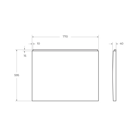 Боковая панель для акриловой ванны с крепежом CEZARES PLANE-F-80-SP-W37 Боковая панель для акриловой ванны с крепежом CEZARES PLANE-F-80-SP-W37