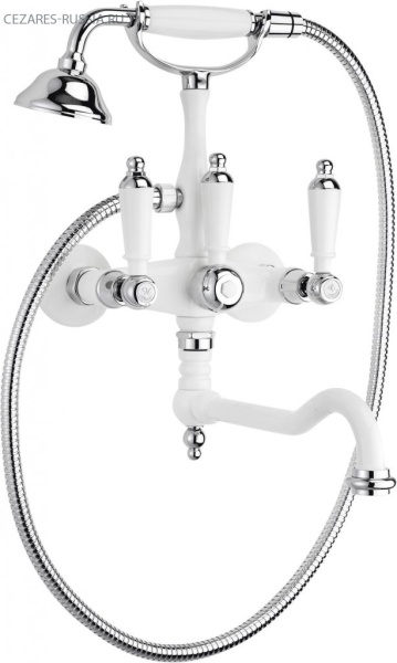 Смеситель для ванны с поворотным изливом и ручным душем Cezares FIRST-VDF-03/24-Bi Смеситель для ванны с поворотным изливом и ручным душем Cezares FIRST-VDF-03/24-Bi