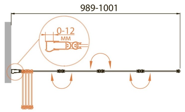 Шторка на ванну CEZARES RELAX-V-4 RELAX-V-4-100/140-C-Bi Шторка на ванну CEZARES RELAX-V-4 RELAX-V-4-100/140-C-Bi