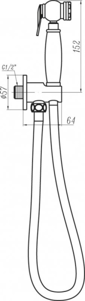 Гигиенический душ Cezares CZR-C-IFSC1-03 Гигиенический душ Cezares CZR-C-IFSC1-03