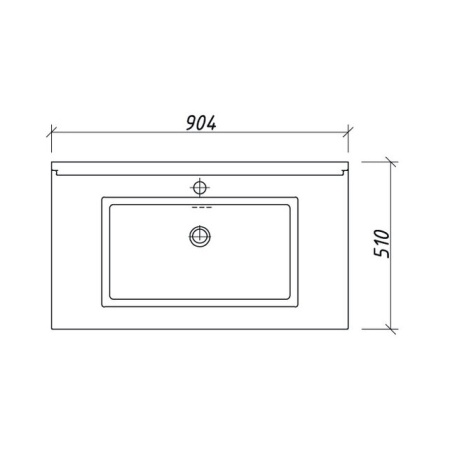 раковина UV-90 (900x510x250)