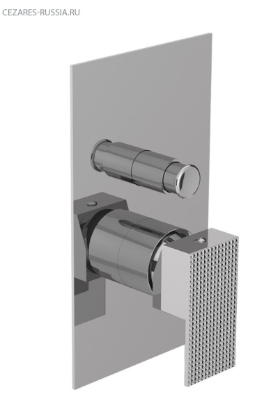 Встраиваемый однорычажный смеситель для душа с переключателем Cezares PRIZMA-VDIM-NOP Встраиваемый однорычажный смеситель для душа с переключателем Cezares PRIZMA-VDIM-NOP