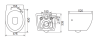 Унитаз подвесной с сиденьем BelBagno PROSPERO + Система инсталляции для унитазов с кнопкой смыва BB0 Унитаз подвесной с сиденьем BelBagno PROSPERO + Система инсталляции для унитазов с кнопкой смыва BB0