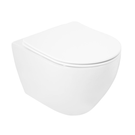 Унитаз подвесной с сиденьем CEZARES STYLUS + Система инсталляции для унитазов с кнопкой смыва BB051C