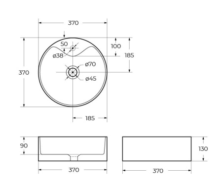 Донный клапан BelBagno BB-SAT-NERO