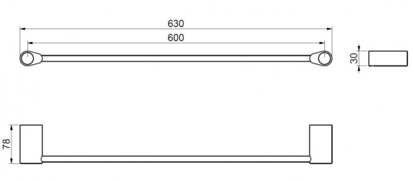 Полотенцедержатель Cezares AM-M-049-CR Полотенцедержатель Cezares AM-M-049-CR