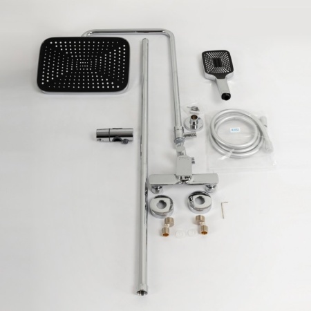 Душевая стойка со смесителем BelBagno DUE-DOCM-CRM