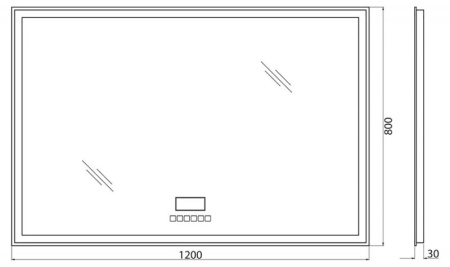 Зеркало BelBagno SPC-GRT-600-600-LED-TCH