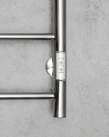 Полотенцесушитель электрический с сухим теном Chromix Bonn 50x80 П6 Cr с крючками