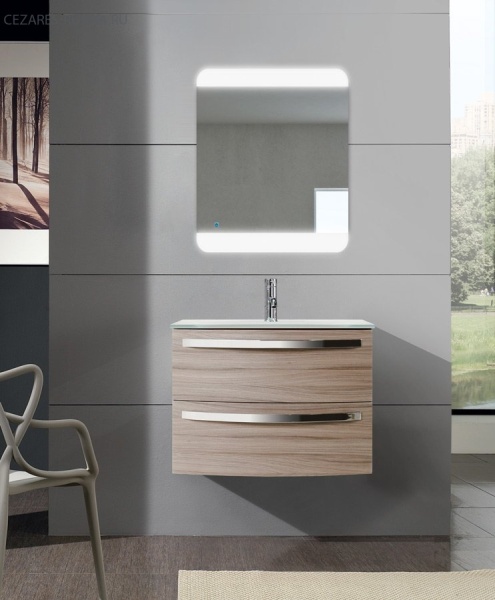 База под раковину подвесная с двумя выдвижными ящиками 74x51x55 Cezares 54358