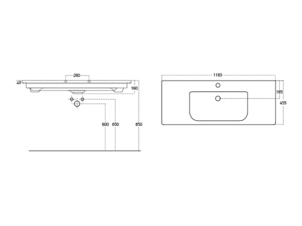 раковина SOFT 120