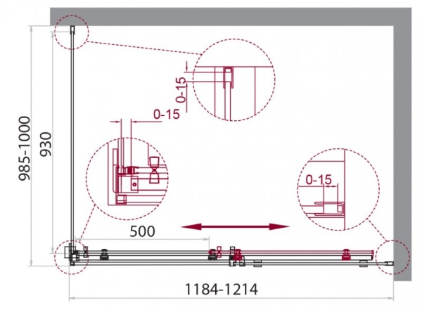 Душевой уголок BELBAGNO ACQUA-AH-1 ACQUA-AH-1-150/100-C-Cr Душевой уголок BELBAGNO ACQUA-AH-1 ACQUA-AH-1-150/100-C-Cr