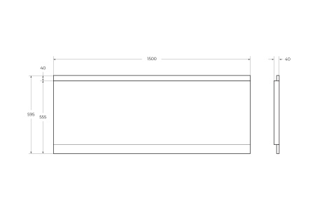 Передняя панель для акриловой ванны CEZARES EMP-150-SCR-W37 Передняя панель для акриловой ванны CEZARES EMP-150-SCR-W37