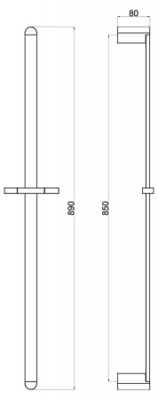  Душевая штанга BelBagno ARL-SA-CRM