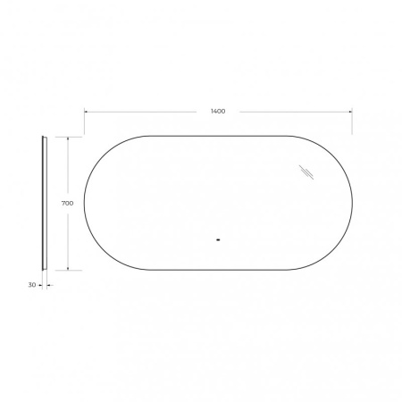 Зеркало Cezares CZR-SPC-VAGUE-1000-700-MOV