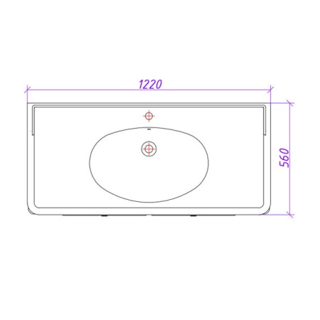 раковина SN1200 (1220x560x240)