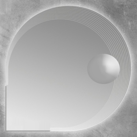 Зеркало с увеличительным зеркалом и со встроенной LED подсветкой Cezares 45012