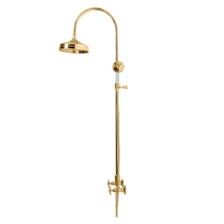 Душевая стойка со смесителем, верхним и ручным душем Cezares GOLF-CD-02-Bi