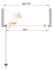 Душевая дверь CEZARES ECO-O-B-1-70-C-Cr Душевая дверь CEZARES ECO-O-B-1-70-C-Cr