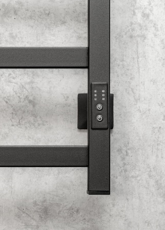 Полотенцесушитель электрический Chromix Porto 50x80 П6 MB с сухим теном с крючками универсальное под Полотенцесушитель электрический Chromix Porto 50x80 П6 MB с сухим теном с крючками универсальное под